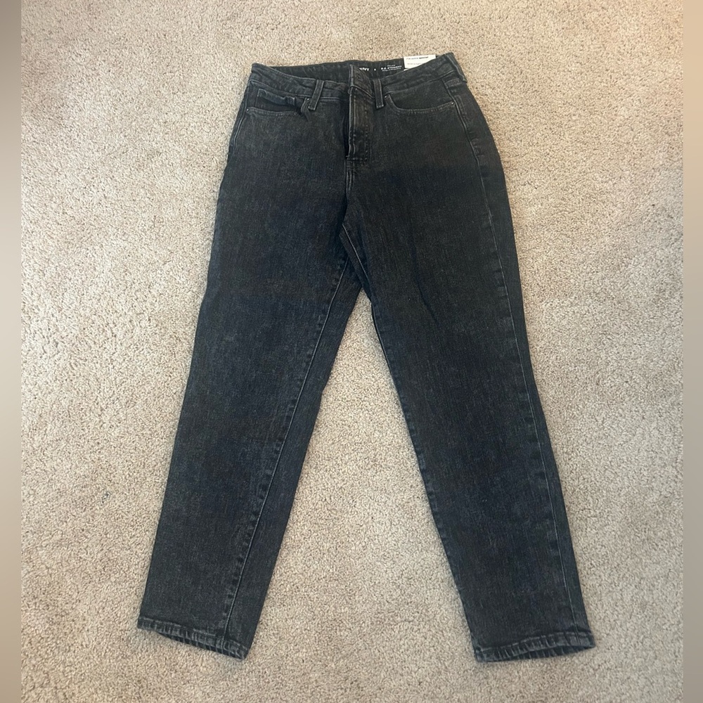 Old Navy NWT O.G. straight High - rise jeans size 8 women’s dark grey
